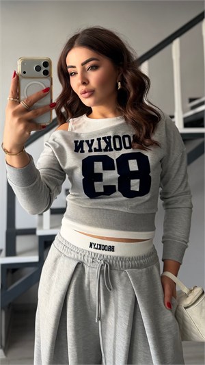 Grey Brooklyn Embroidered Design Set