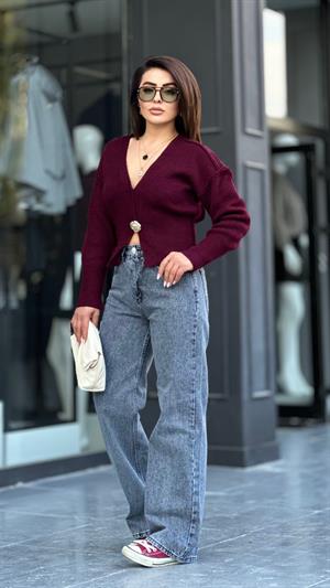 Grey Straight Jeans