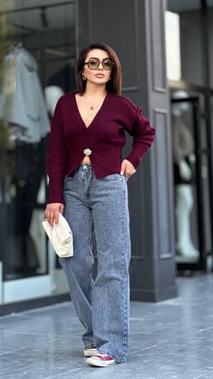 Grey Straight Jeans