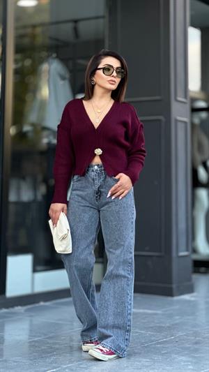 Grey Straight Jeans