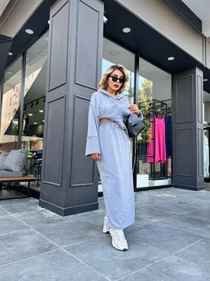 Gri Sweat Etek Takım