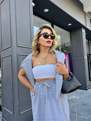 Gri Sweat Etek Takım