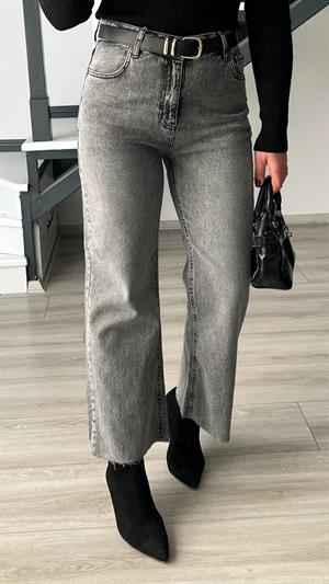 Grey Washed Lycra Straight Jeans