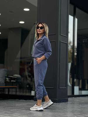 Indigo Modal Fabric Tracksuit Set