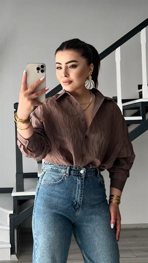 Kahve Modal Gömlek 