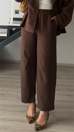 Kahve Premium Double Tencl Kumaş Takım