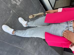 Kar Yıkama Mom Fit Jean Pantolon