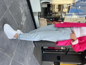 Kar Yıkama Mom Fit Jean Pantolon