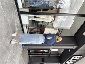 Kar Yıkama Önü Yırtmaçlı 5 Düğme Denim Etek