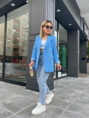 Kar Yıkama Paça Detaylı Mom Jean