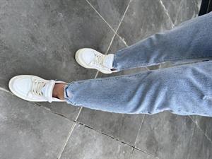Kar Yıkama Paça Detaylı Mom Jean