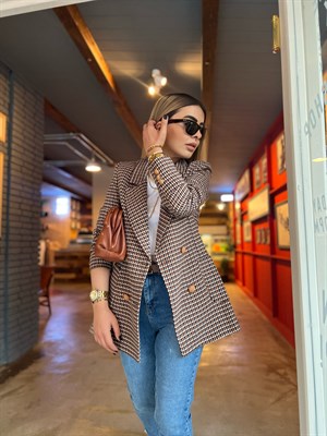 Karamel Torba Cep Tüvit Ceket