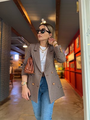 Karamel Torba Cep Tüvit Ceket