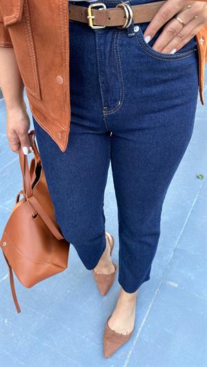 Koyu Lacivert Boy Fit Jean 