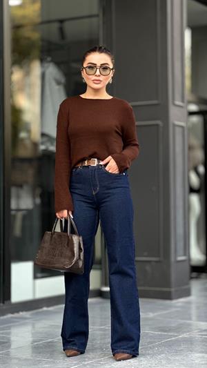 Dark Navy Straight Jeans