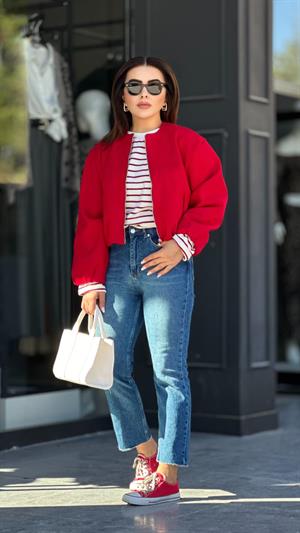 Koyu Mavi Boy Fit Jean 