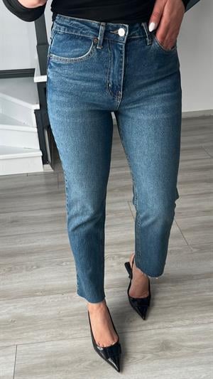 Koyu Mavi Boy Fit Jean 