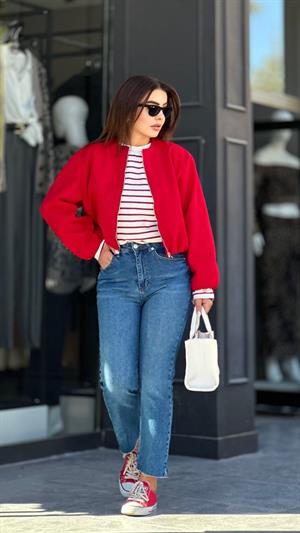 Koyu Mavi Boy Fit Jean 