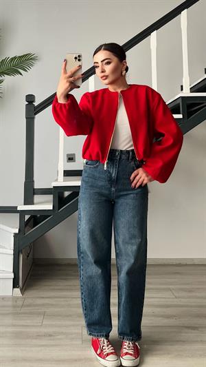 Koyu Mavi Skater Jean