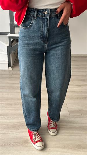 Koyu Mavi Skater Jean