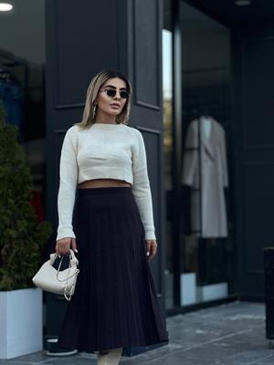 Cream Crop Sweater