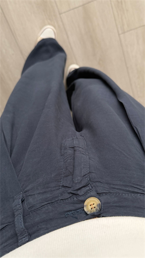 Lacivert Bel Lastikli Tensl Pantolon