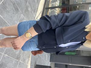 Lacivert Geniş Cepli Bomber Ceket