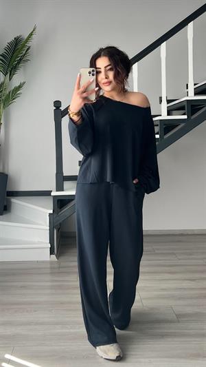 Lacivert Modal Kumaş Takım 
