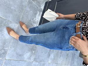 Lacivert Mom Fit Jean