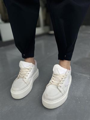 Lacivert Paça Çıtçıtlı Slouchy Pantolon
