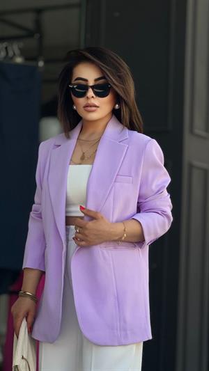 Lila Premium Oversize Blazer Ceket 