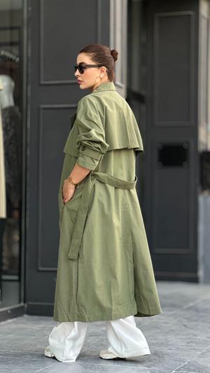 Marka Model Haki Oversize Trençkot