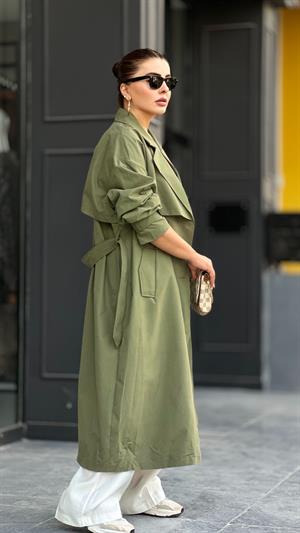Marka Model Haki Oversize Trençkot