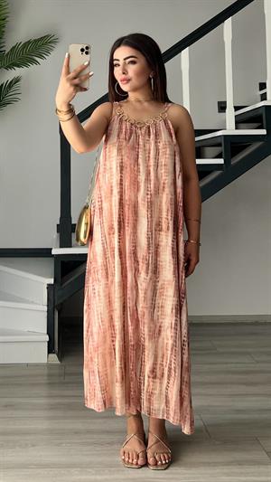 Marka Model Halkalı Batik Elbise