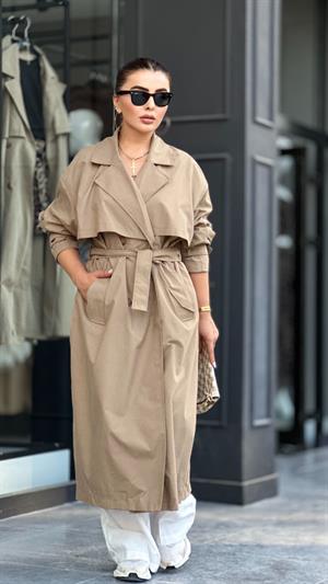 Marka Model Kahve Oversize Trençkot