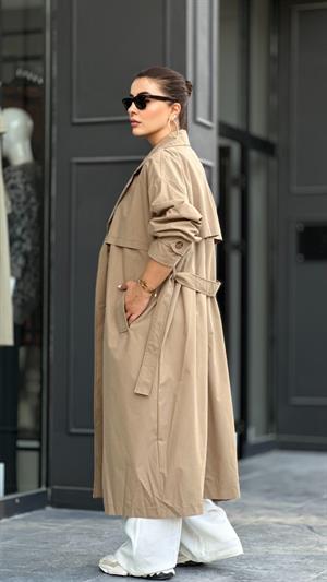 Marka Model Kahve Oversize Trençkot