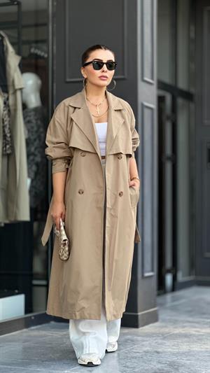 Marka Model Kahve Oversize Trençkot