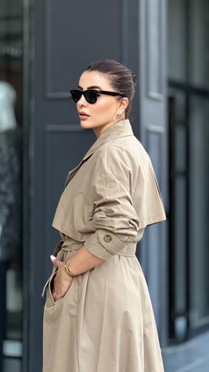 Marka Model Kahve Oversize Trençkot