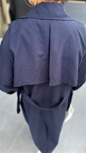 Marka Model Lacivert Oversize Trençkot