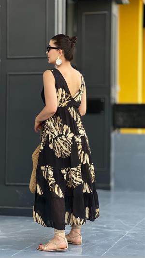 Brand Model Leopard Print 100% Cotton Dress