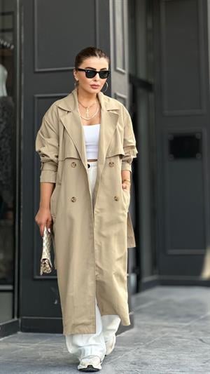 Marka Model Taş Oversize Trençkot
