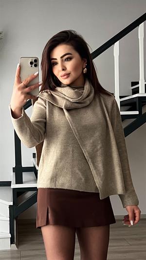 Marka Model Vizon Kendinden Fularlı Kazak 