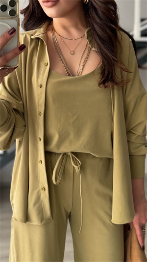 Olive Premium Modal 3lü Takım