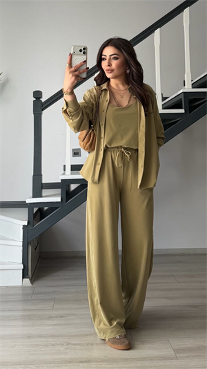Olive Premium Modal 3lü Takım