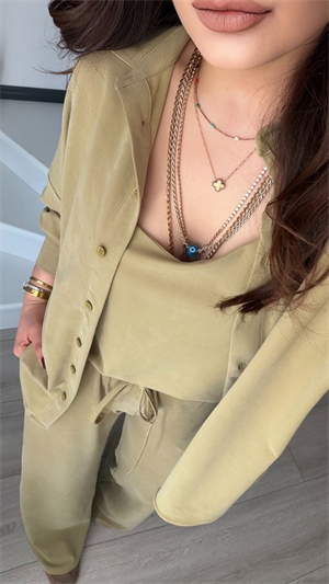 Olive Premium Modal 3lü Takım