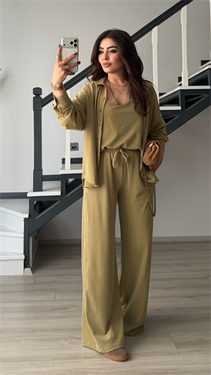 Olive Premium Modal 3lü Takım