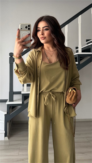 Olive Premium Modal 3lü Takım