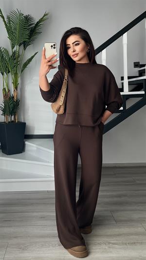 Orijinal Marka Acı Kahve Sweat - Pantolon Takım 