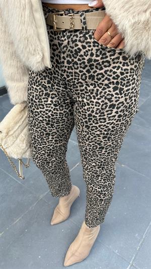 Orijinal Marka Leopar Desen Boy Fit Jean 