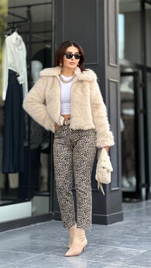 Orijinal Marka Leopar Desen Boy Fit Jean 